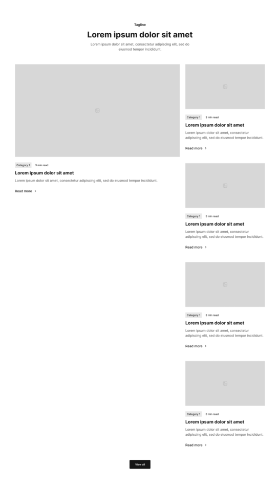 Blog Section 12 布局预览
