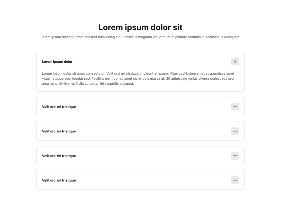 FAQ Section 1 布局预览