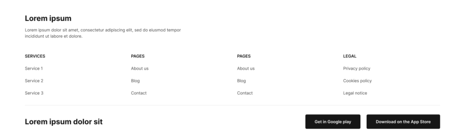 Footer 18 布局预览