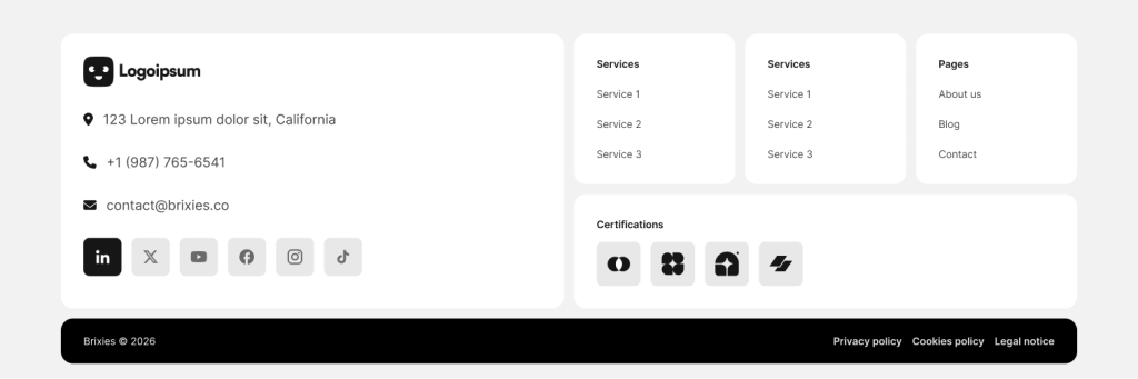 Footer 29 布局预览