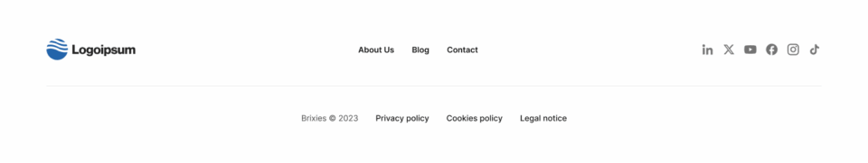 Footer 5 布局预览