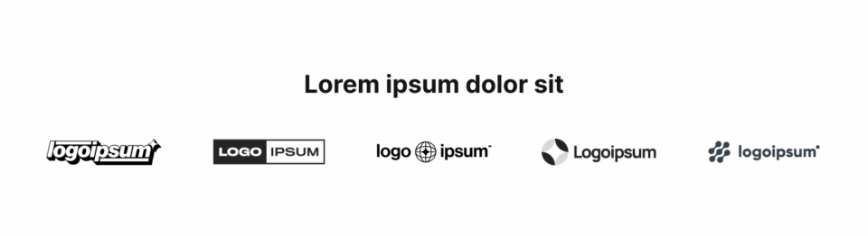 Logo Section 3 布局预览