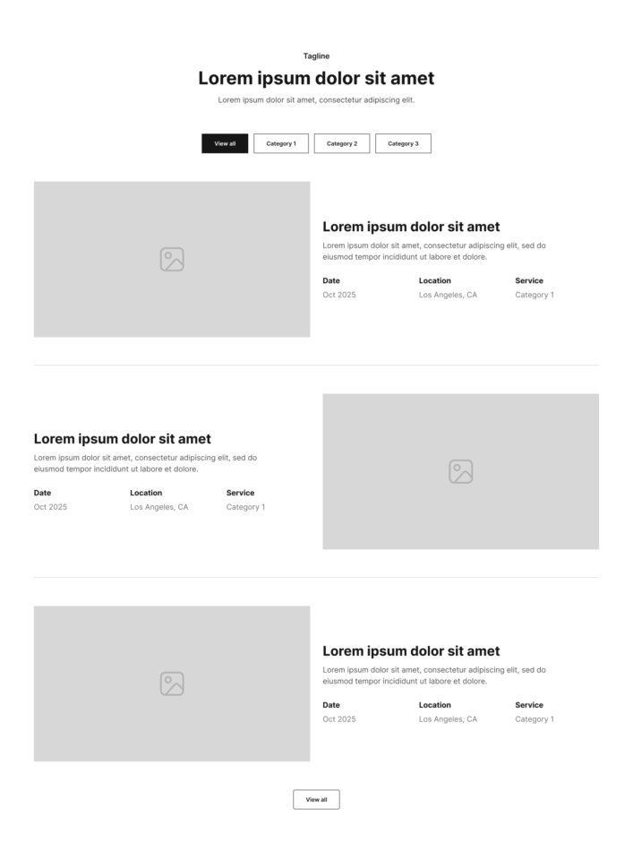 Portfolio Section 25 布局预览