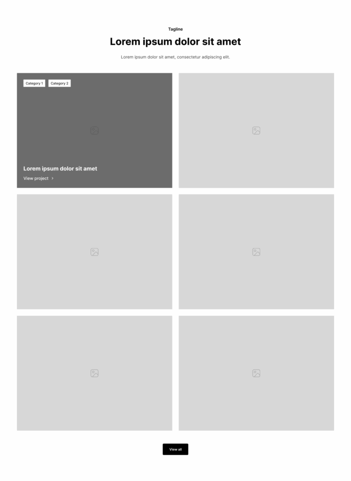 Portfolio Section 6 布局预览