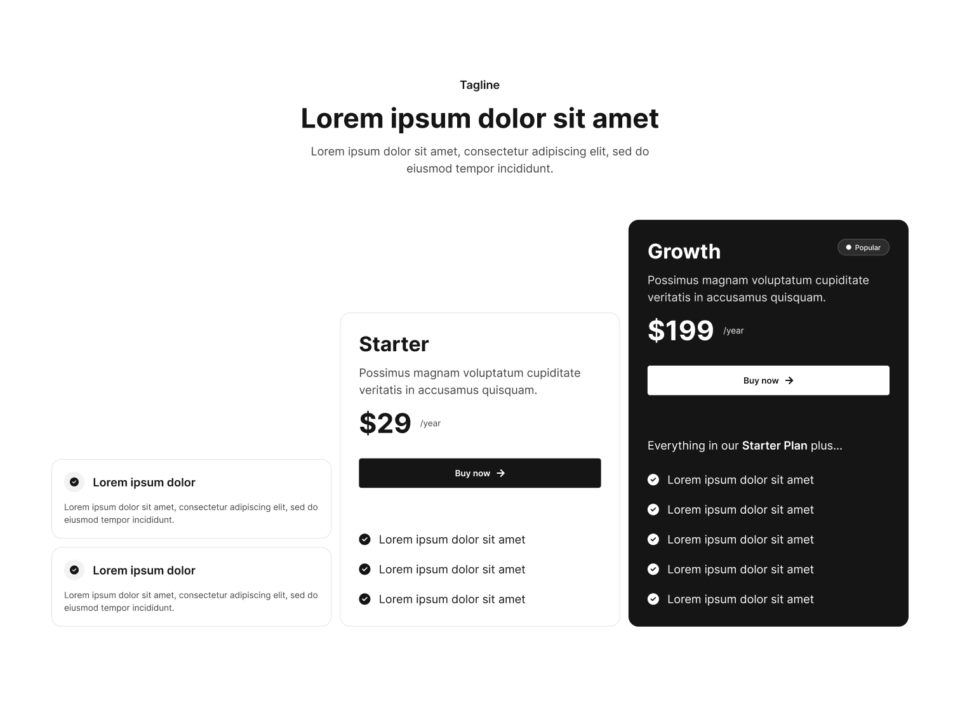 Pricing Section 36 布局预览
