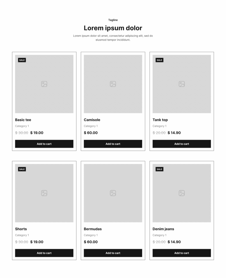 Product Section 2 布局预览