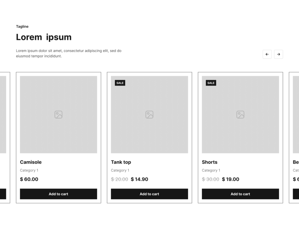 Product Section 8 布局预览