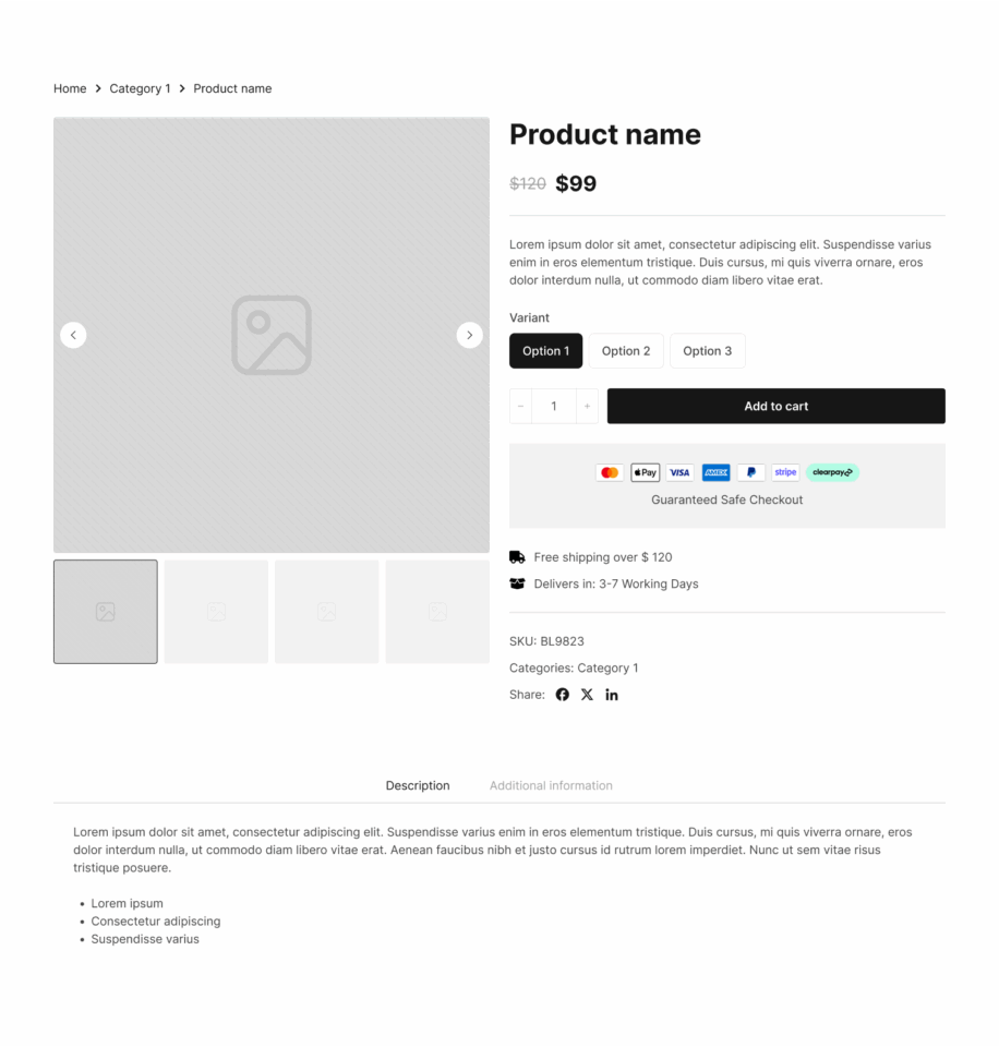 Single Product Section 6 布局预览