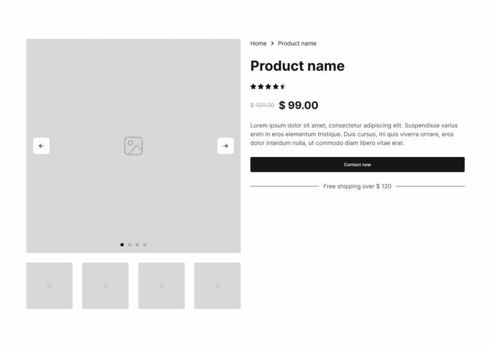 Single Product Section 8 布局预览