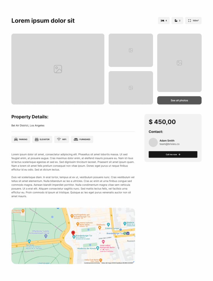 Single Property Section 4 布局预览