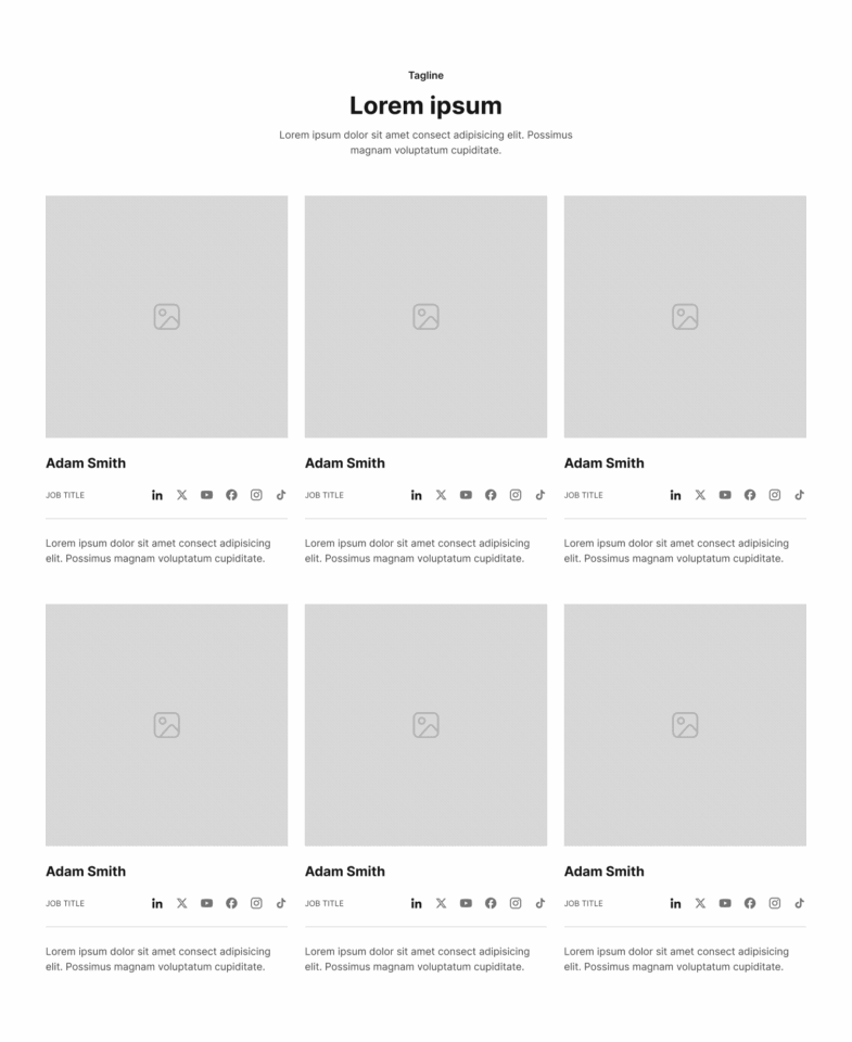 Team Section 7 布局预览