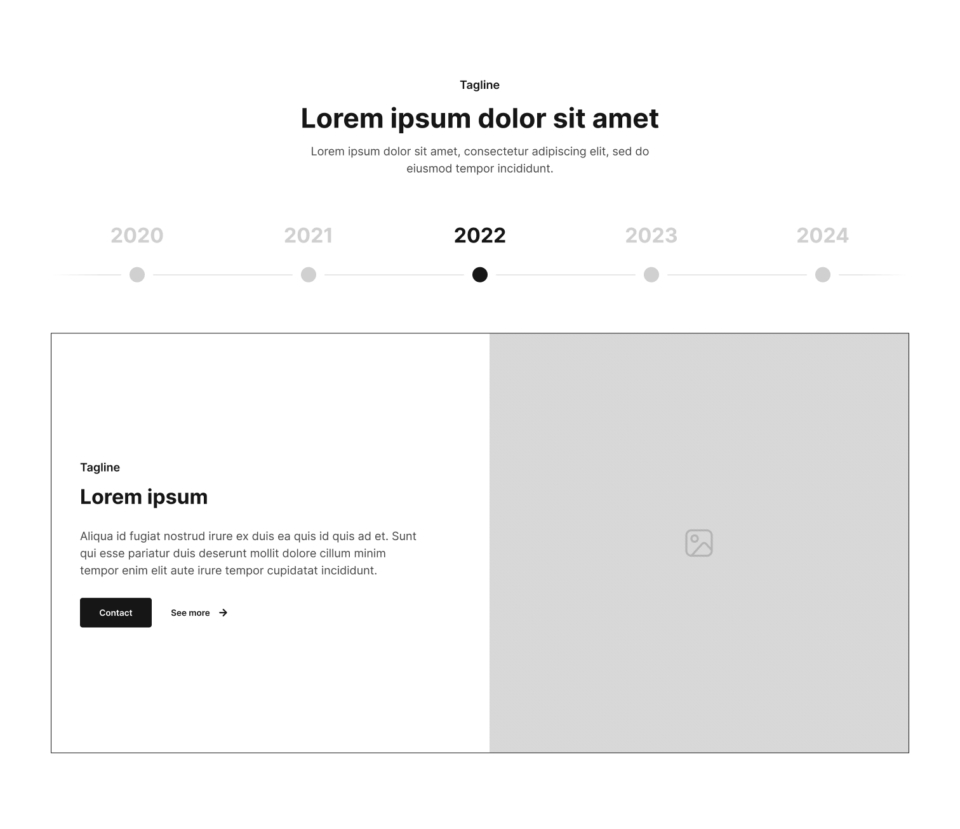 Timeline Section 6 布局预览